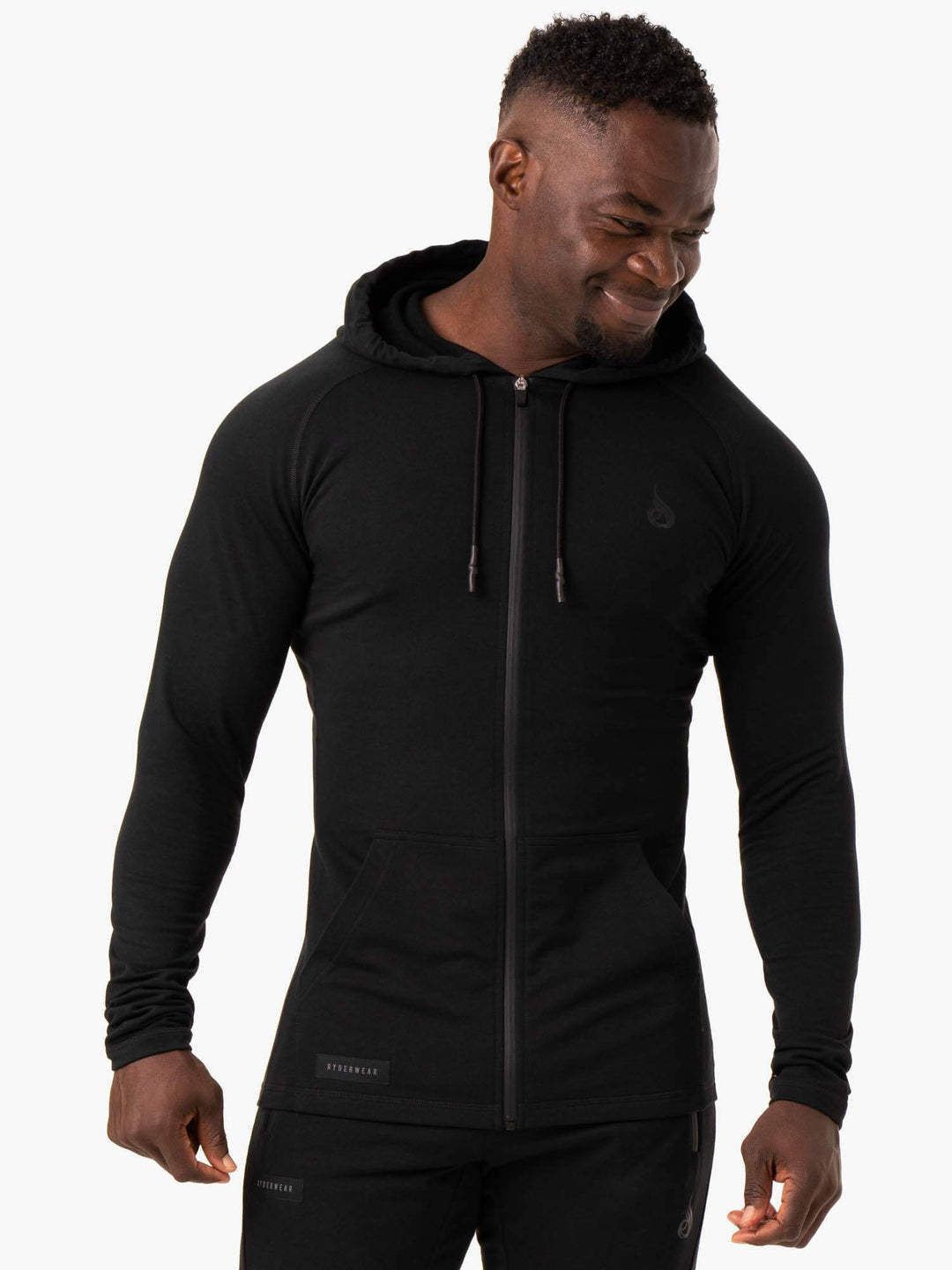 Endurance Zip Up Jacket - Black Clothing Ryderwear 