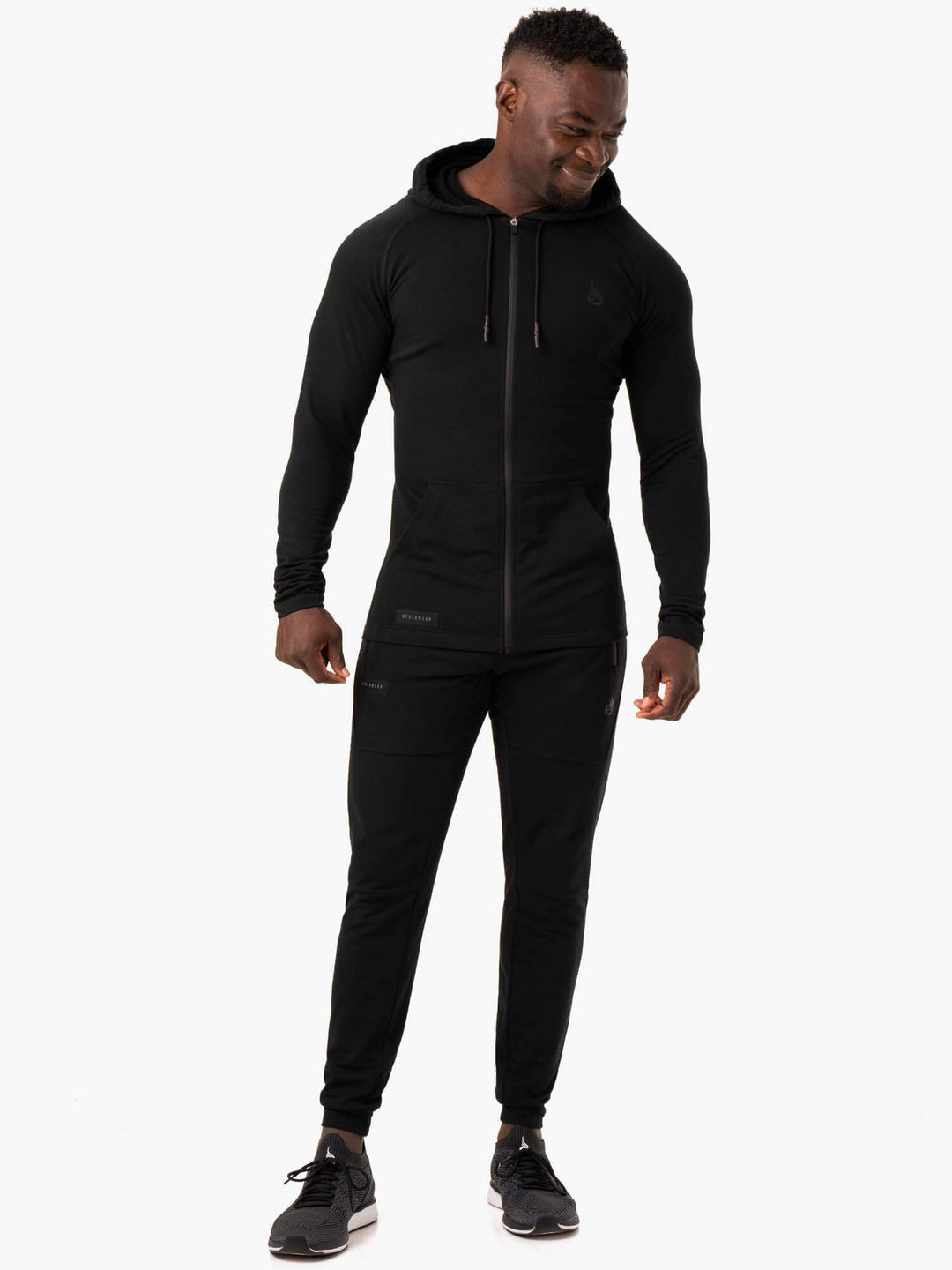 Endurance Zip Up Jacket - Black Clothing Ryderwear 