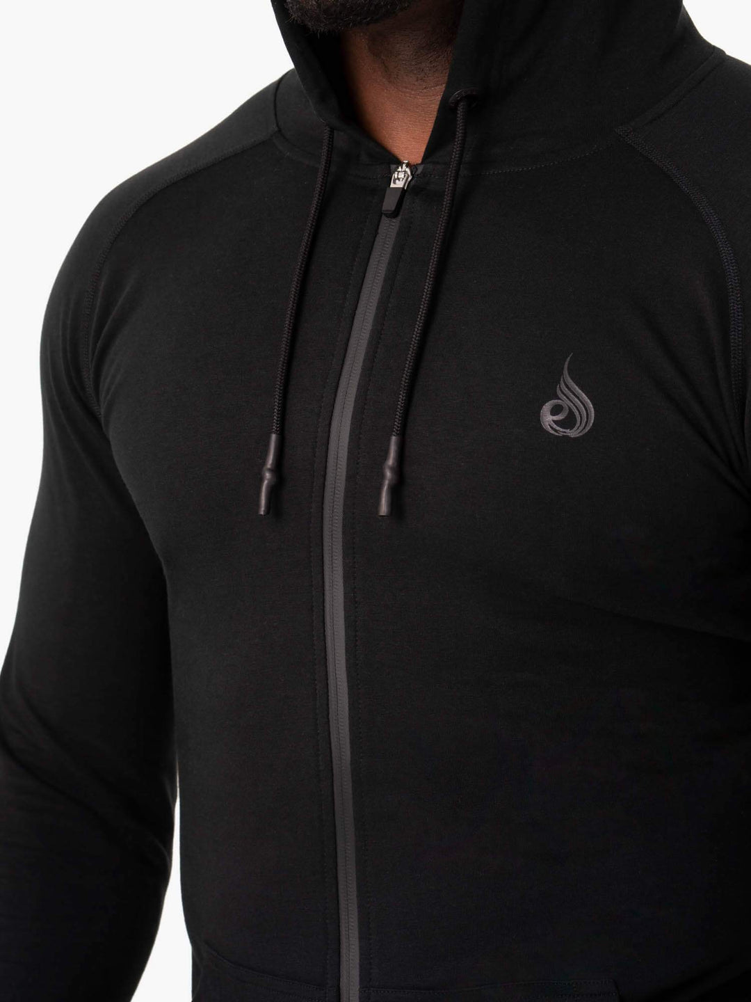 Endurance Zip Up Jacket - Black Clothing Ryderwear 