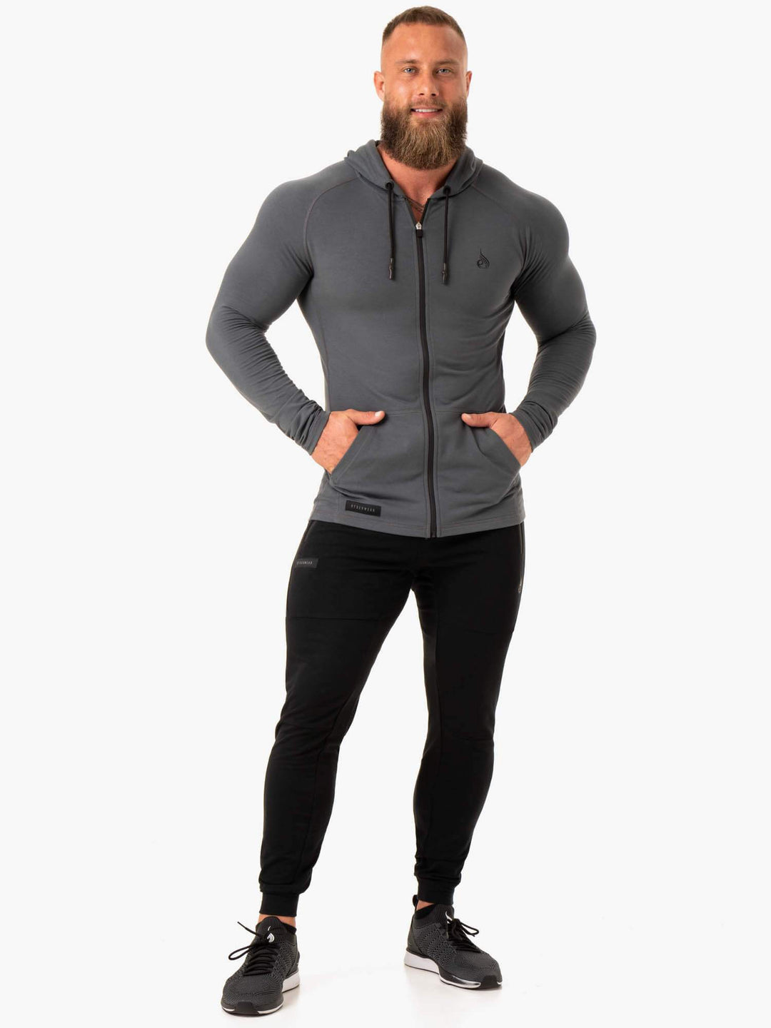 Endurance Zip Up Jacket - Charcoal Clothing Ryderwear 