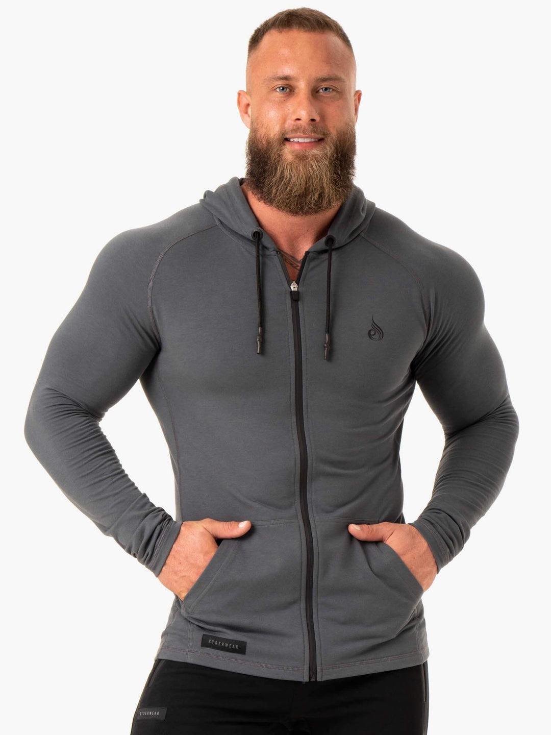 Endurance Zip Up Jacket - Charcoal Clothing Ryderwear 