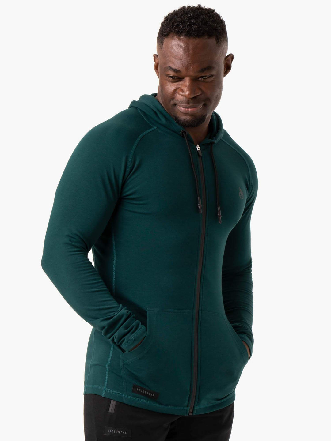 Endurance Zip Up Jacket - Forest Green Clothing Ryderwear 