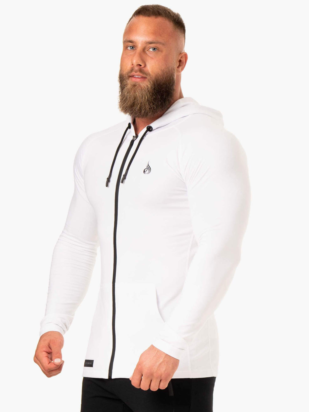 Endurance Zip Up Jacket - White Clothing Ryderwear 