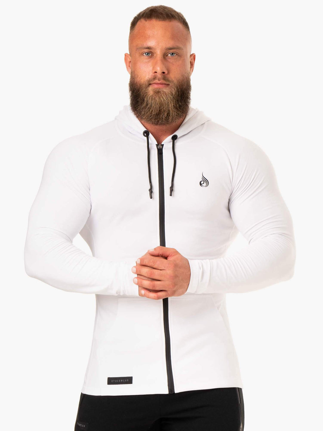 Endurance Zip Up Jacket - White Clothing Ryderwear 