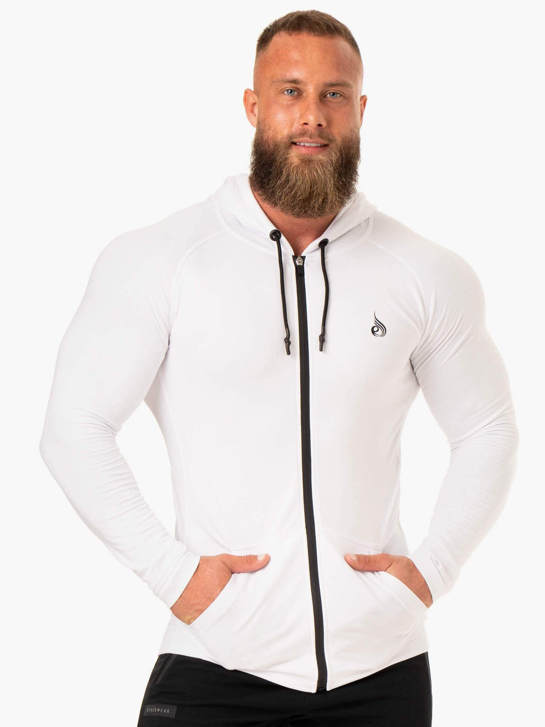 Endurance Zip Up Jacket - White Clothing Ryderwear 