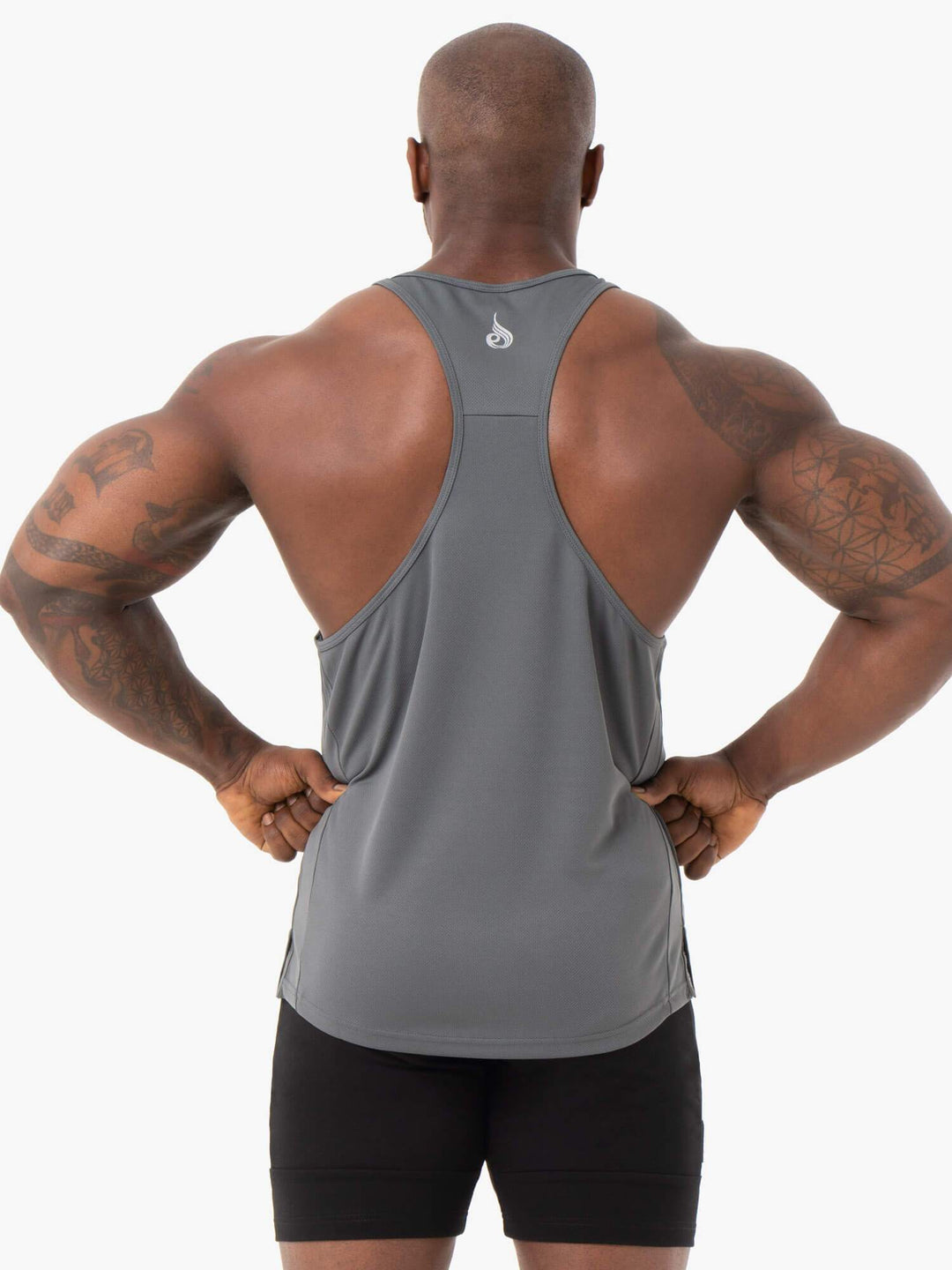 Energy Mesh T-Back - Charcoal Clothing Ryderwear 