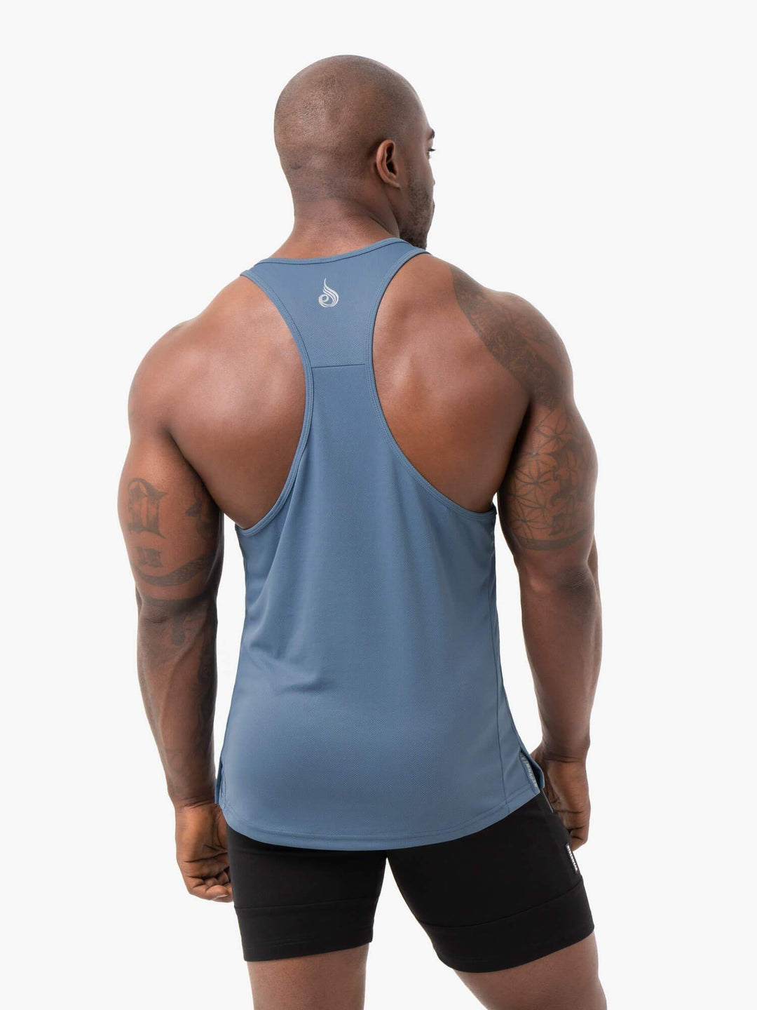 Energy Mesh T-Back - Steel Blue Clothing Ryderwear 