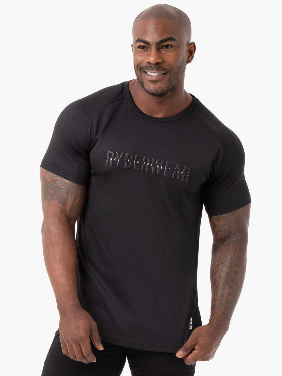 Energy Mesh T-Shirt - Black Clothing Ryderwear 