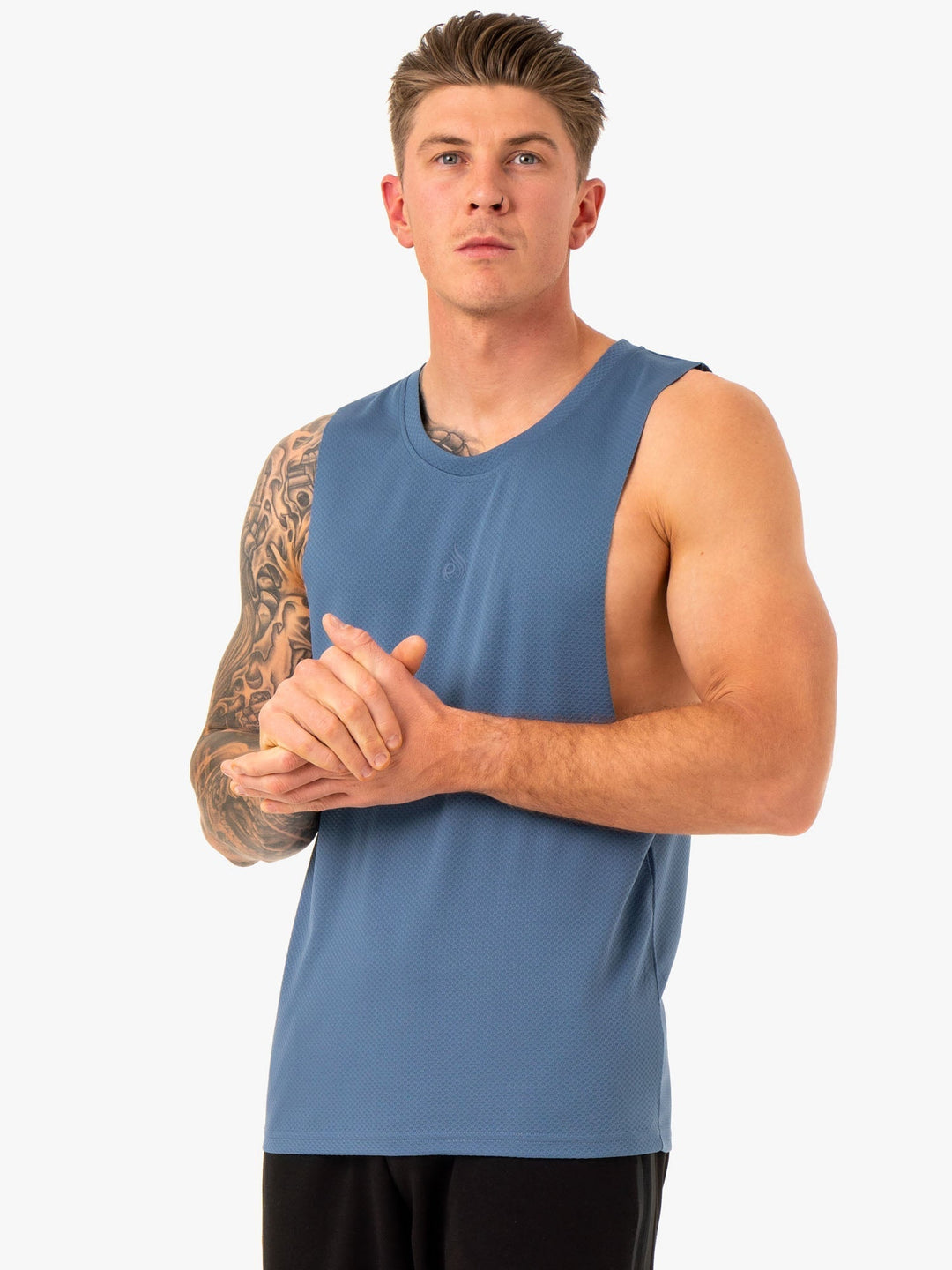 Enhance Baller Tank - Blue Clothing Ryderwear 