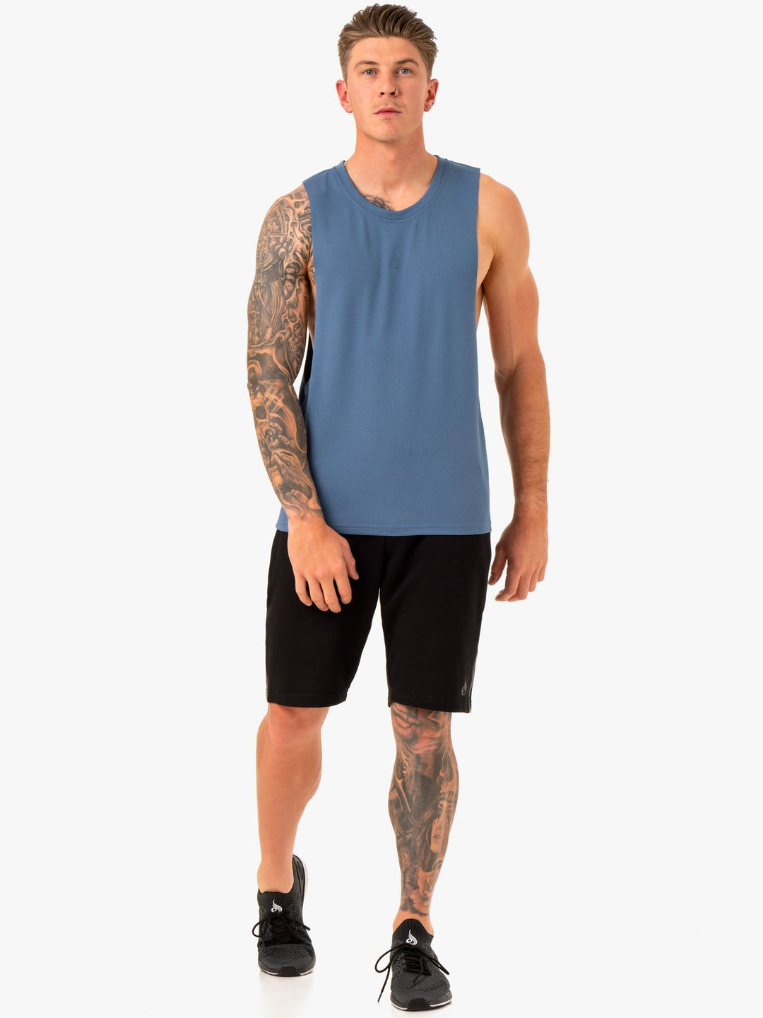 Enhance Baller Tank - Blue Clothing Ryderwear 