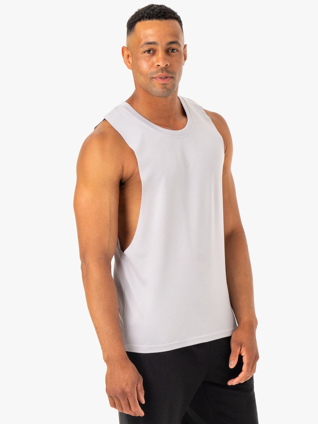 Enhance Baller Tank - Snow Grey Clothing Ryderwear 