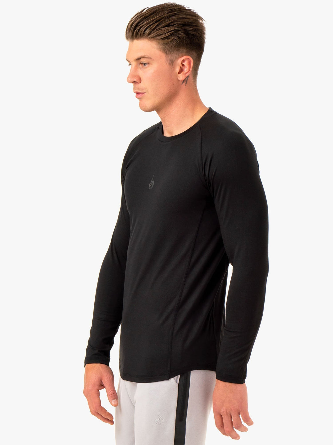 Enhance Long Sleeve Training Top - Black Clothing Ryderwear 