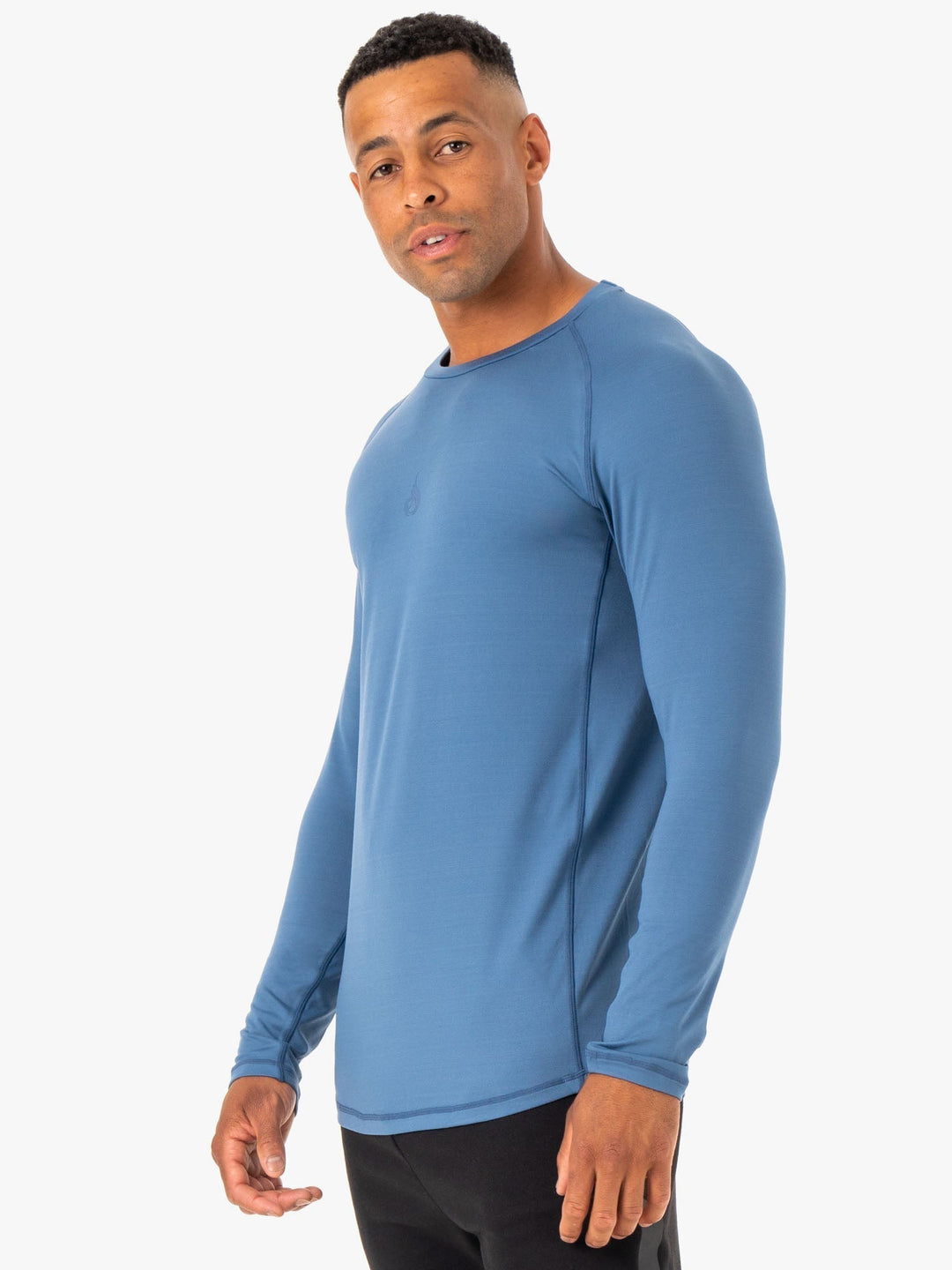 Enhance Long Sleeve Training Top - Blue Clothing Ryderwear 