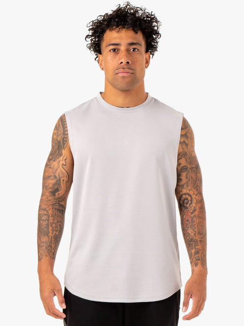 Enhance Muscle Tank Snow Grey