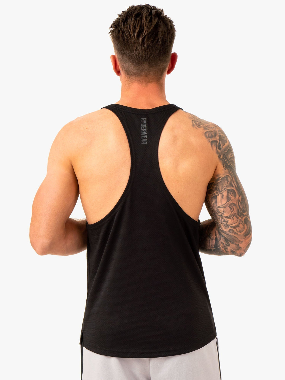 Enhance Stringer T-Back - Black Clothing Ryderwear 