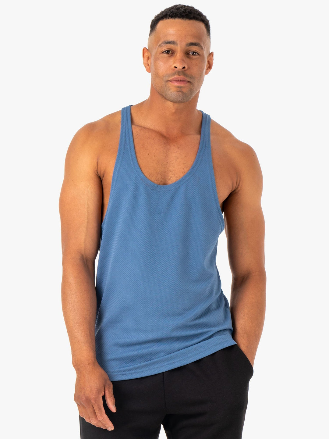 Enhance Stringer T-Back - Blue Clothing Ryderwear 