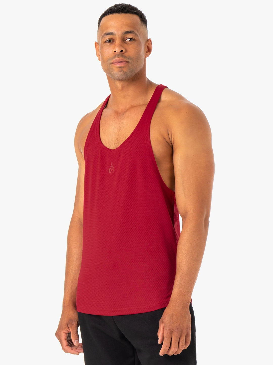 Enhance Stringer T-Back - Burgundy Clothing Ryderwear 