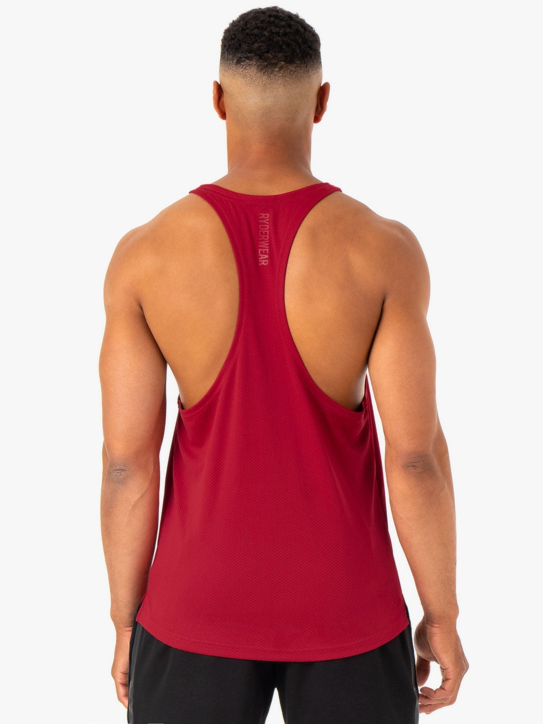 Enhance Stringer T-Back - Burgundy Clothing Ryderwear 