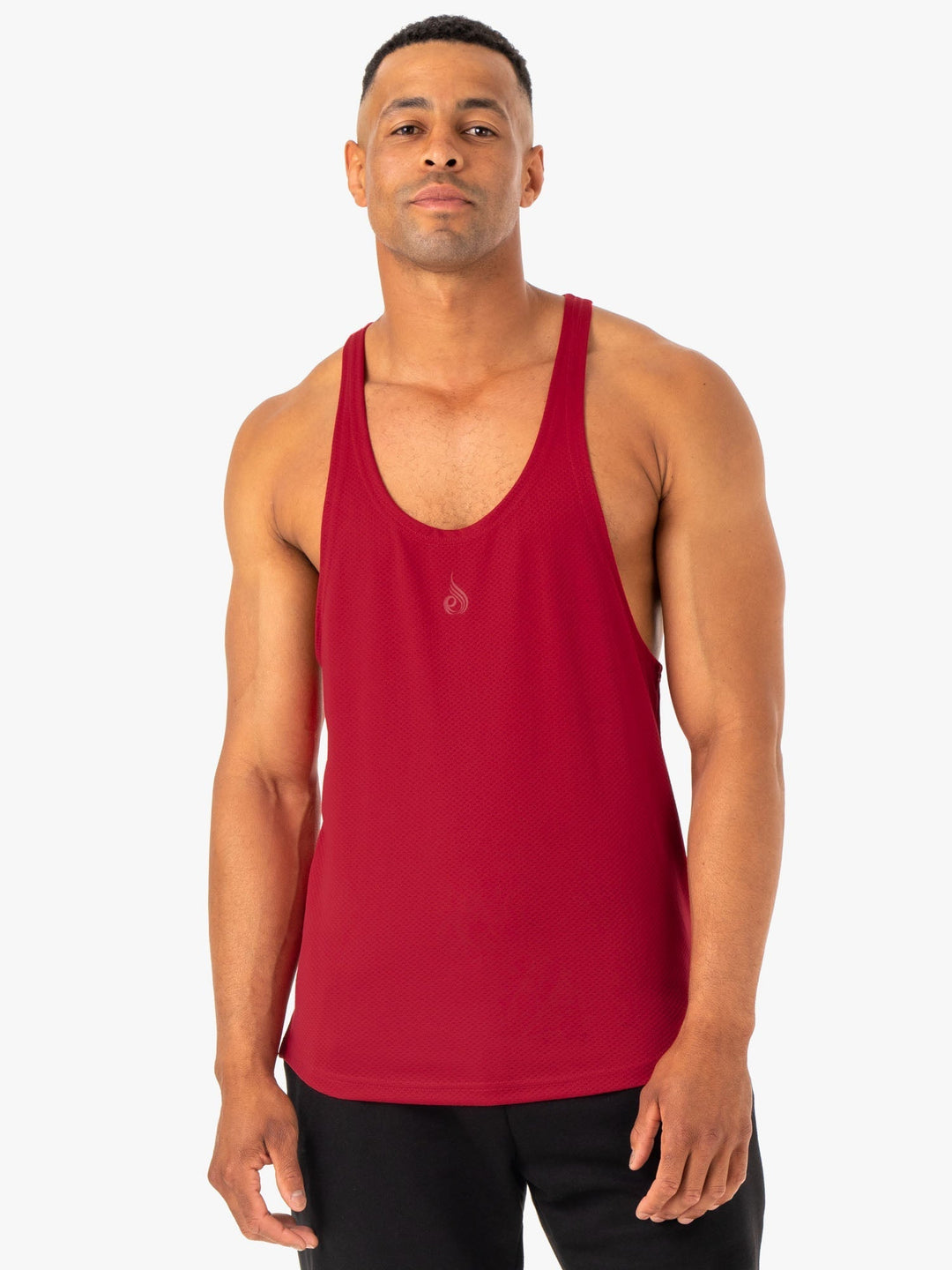 Enhance Stringer T-Back - Burgundy Clothing Ryderwear 