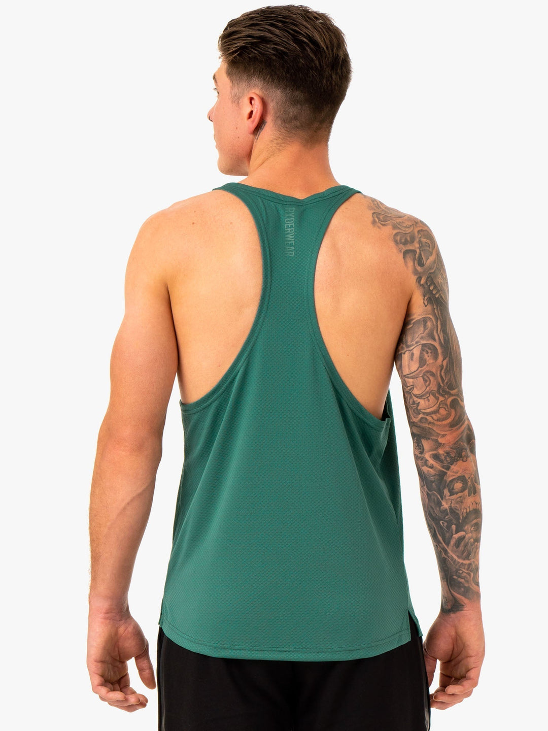 Enhance Stringer T-Back - Green Clothing Ryderwear 