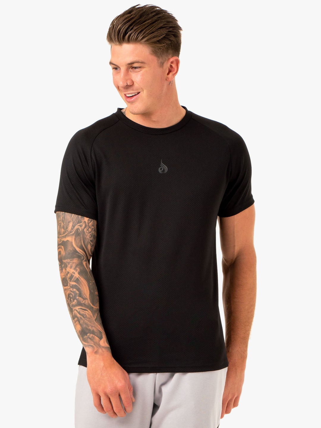 Enhance T-Shirt - Black Clothing Ryderwear 