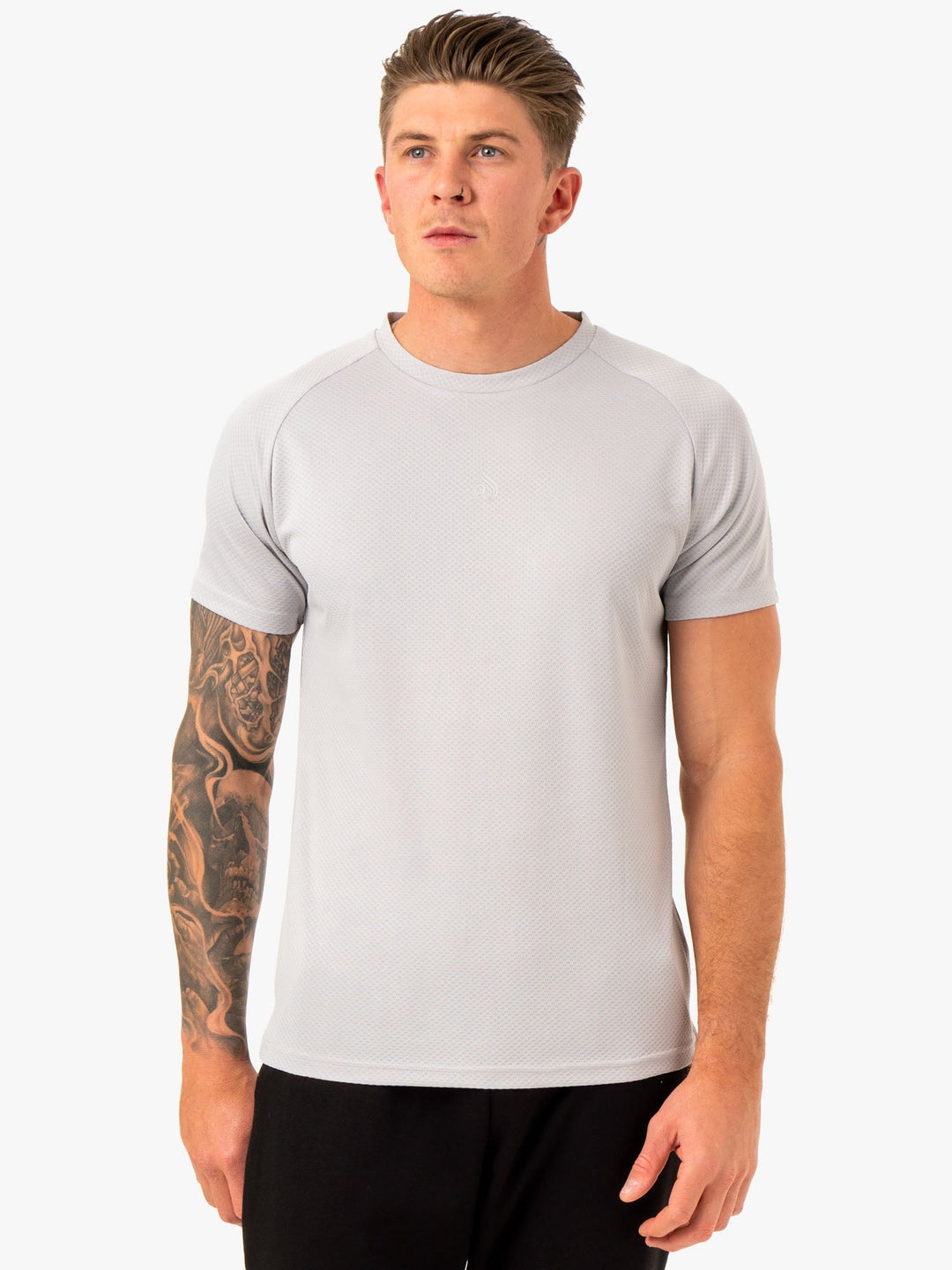 Enhance T-Shirt - Snow Grey Clothing Ryderwear 