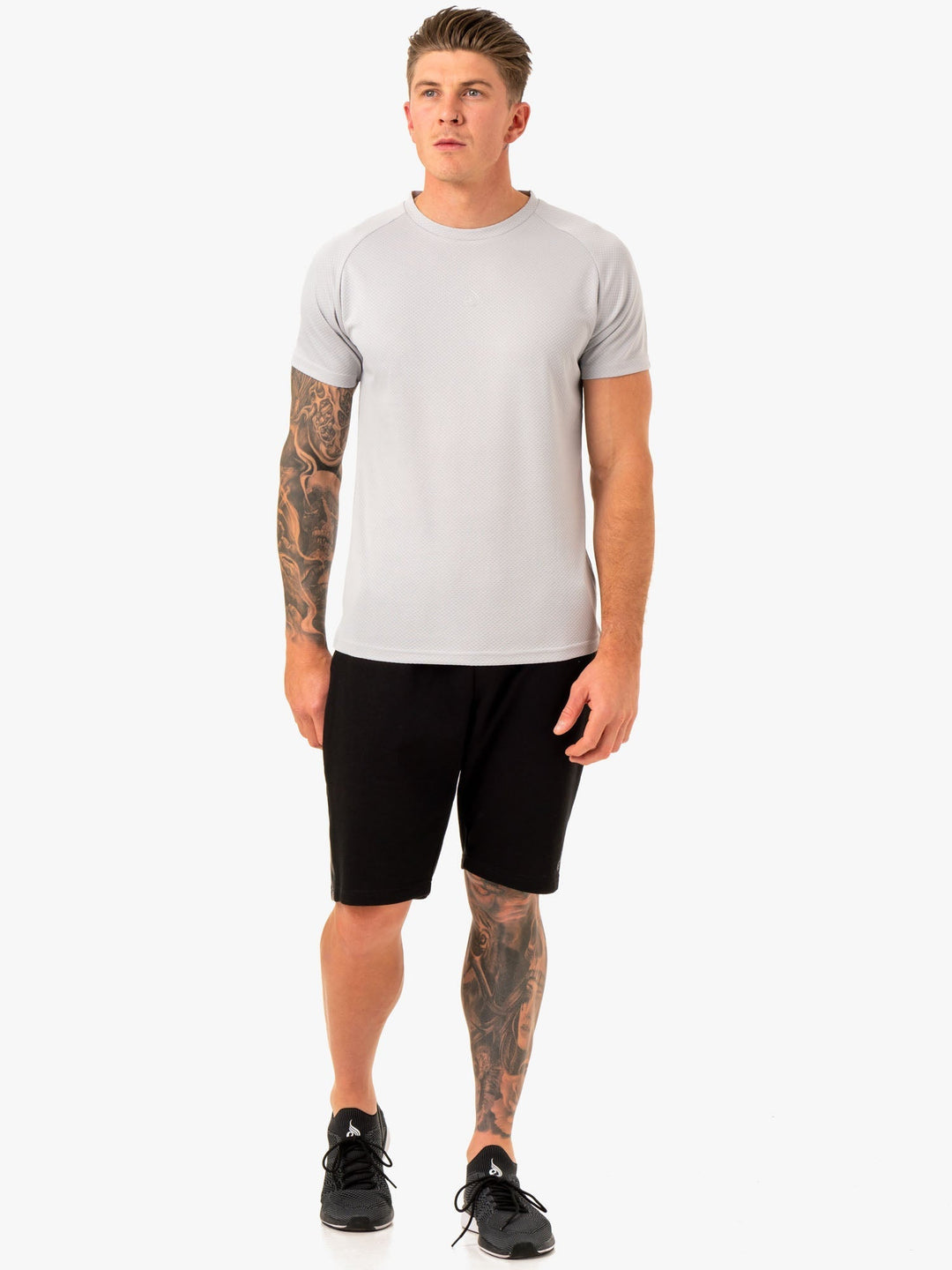 Enhance T-Shirt - Snow Grey Clothing Ryderwear 