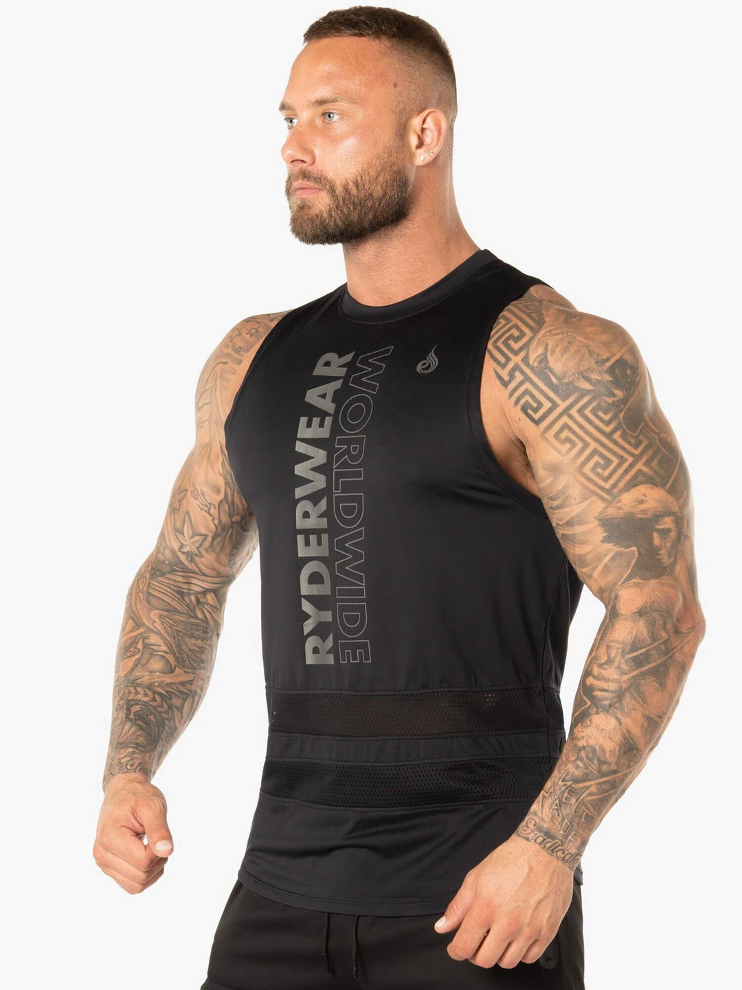 Evo Mesh Baller Tank - Black Clothing Ryderwear 