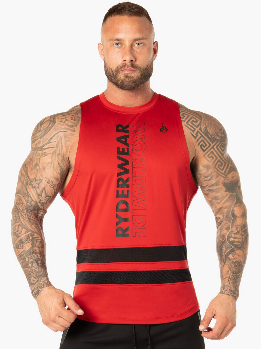 Evo Mesh Baller Tank - Red Clothing Ryderwear 