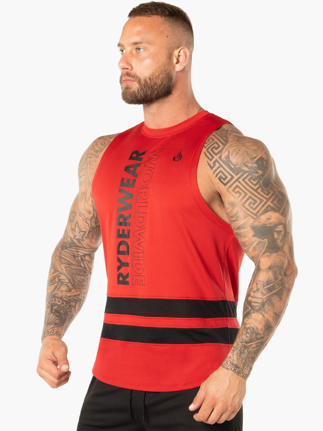 Evo Mesh Baller Tank - Red Clothing Ryderwear 