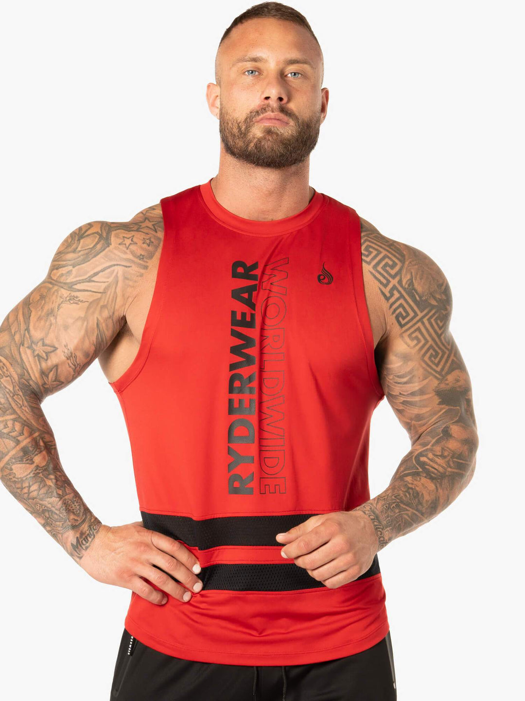 Evo Mesh Baller Tank - Red Clothing Ryderwear 