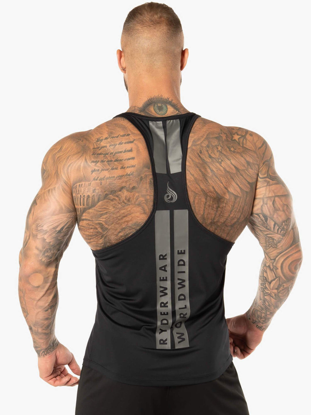 Evo T-Back Stringer Tank - Black Clothing Ryderwear 