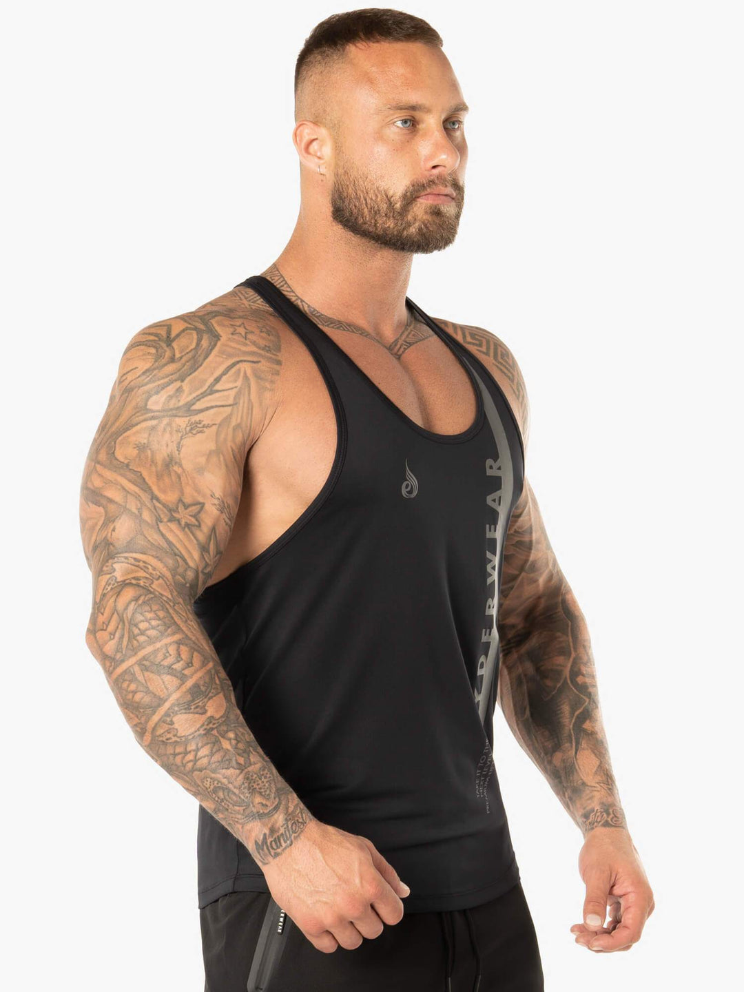 Evo T-Back Stringer Tank - Black Clothing Ryderwear 