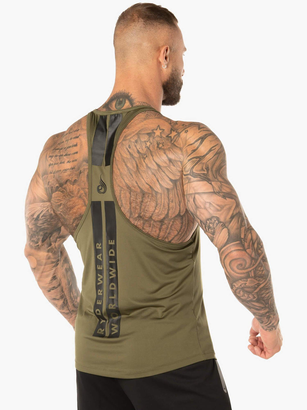 Evo T-Back Stringer Tank - Khaki Clothing Ryderwear 