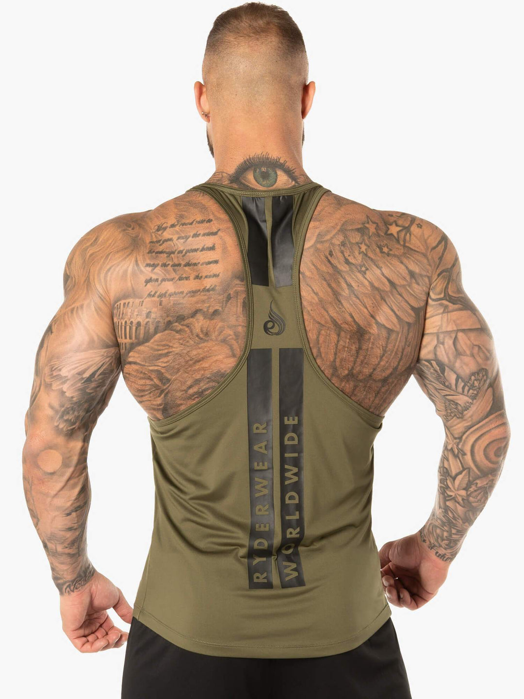 Evo T-Back Stringer Tank - Khaki Clothing Ryderwear 