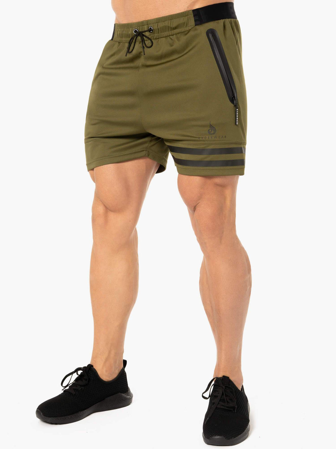 Evo Training Shorts - Khaki Clothing Ryderwear 