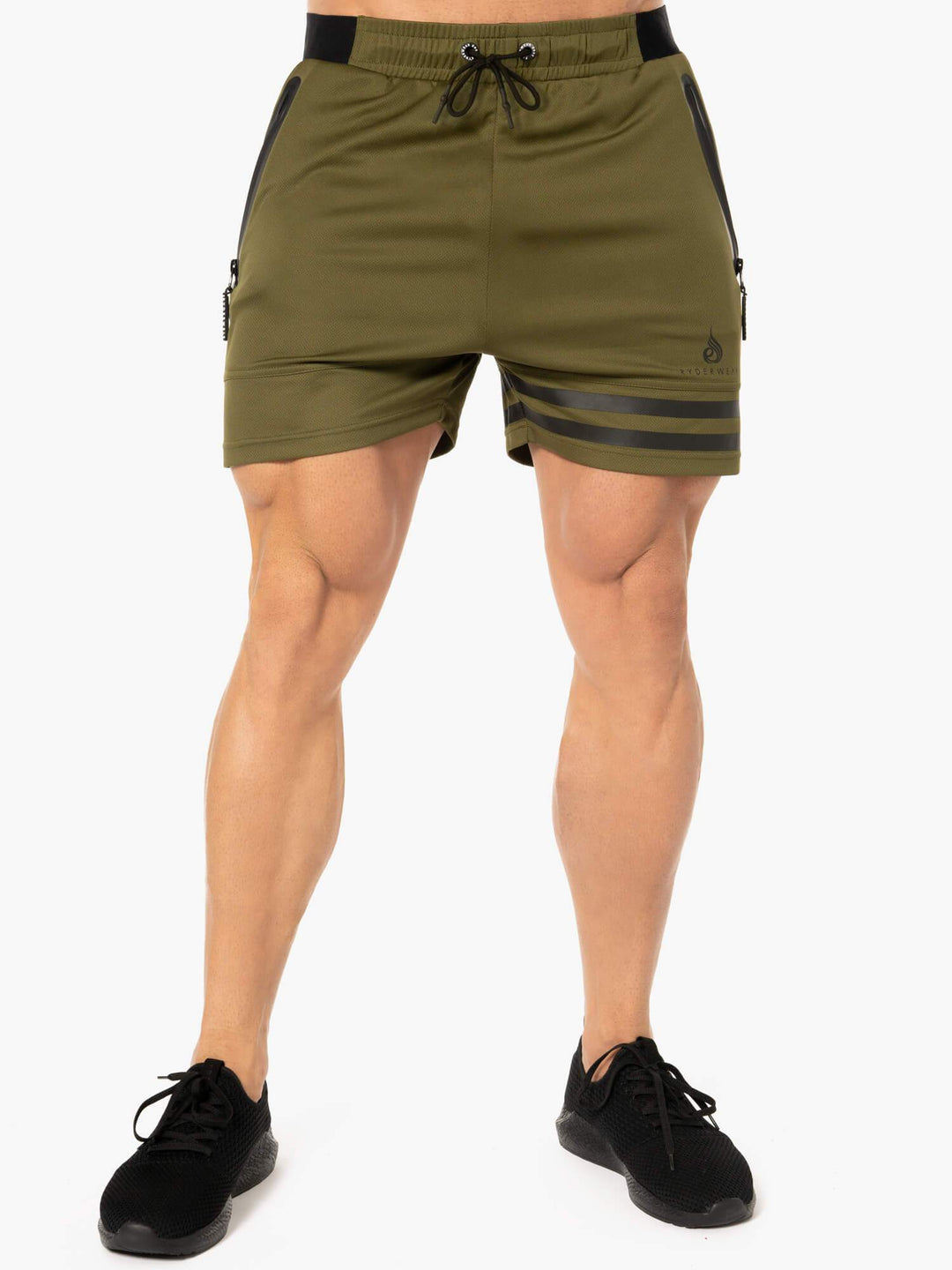 Evo Training Shorts - Khaki Clothing Ryderwear 