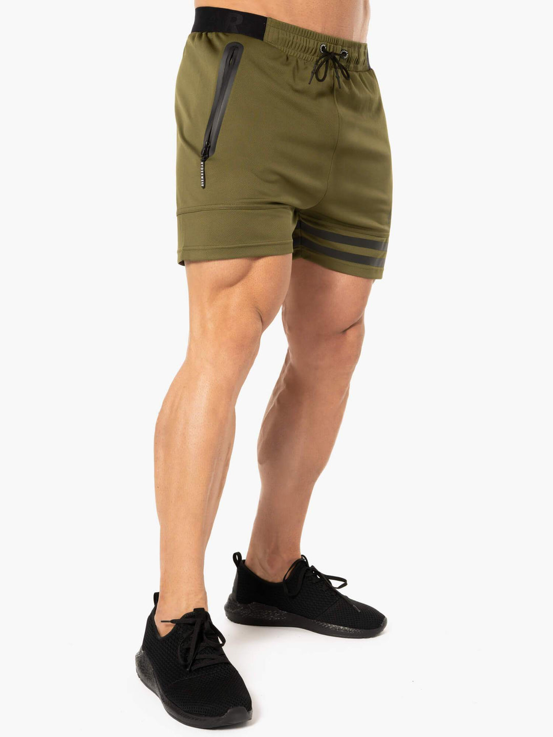 Evo Training Shorts - Khaki Clothing Ryderwear 