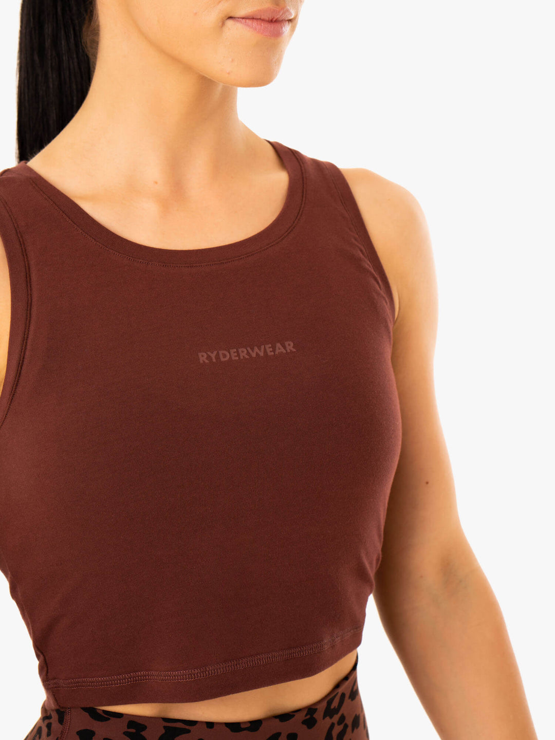 Evolution Cotton Tank - Chocolate Clothing Ryderwear 