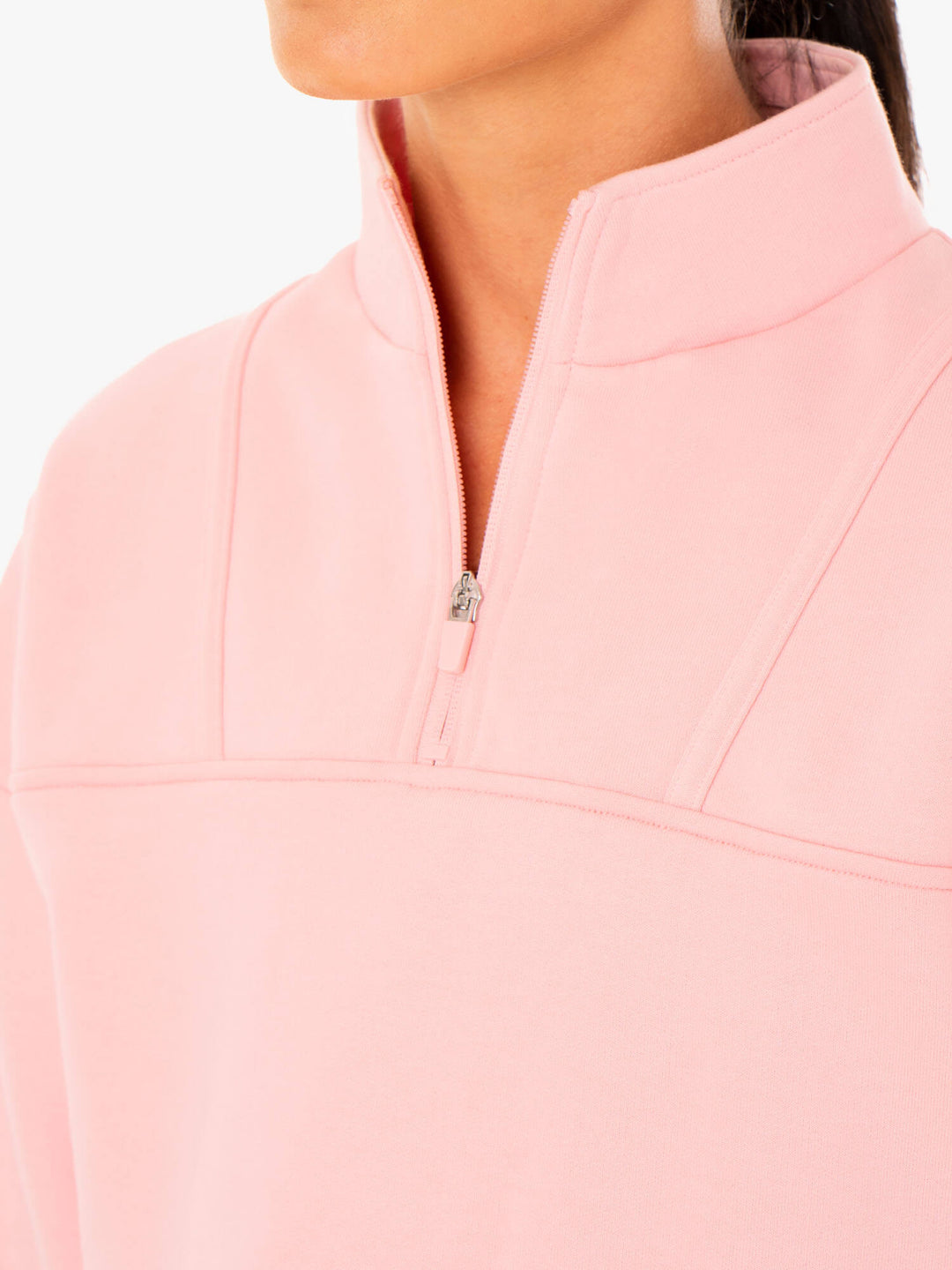 Evolution Half Zip Sweater - Pink Clothing Ryderwear 