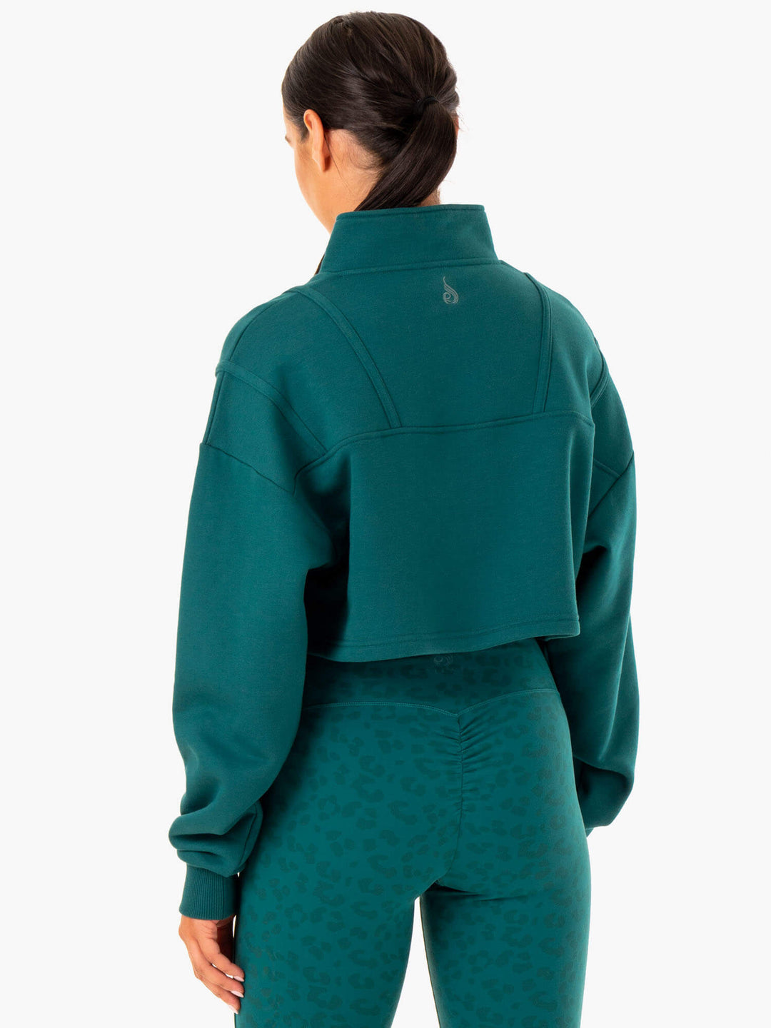 Evolution Half Zip Sweater - Teal Clothing Ryderwear 