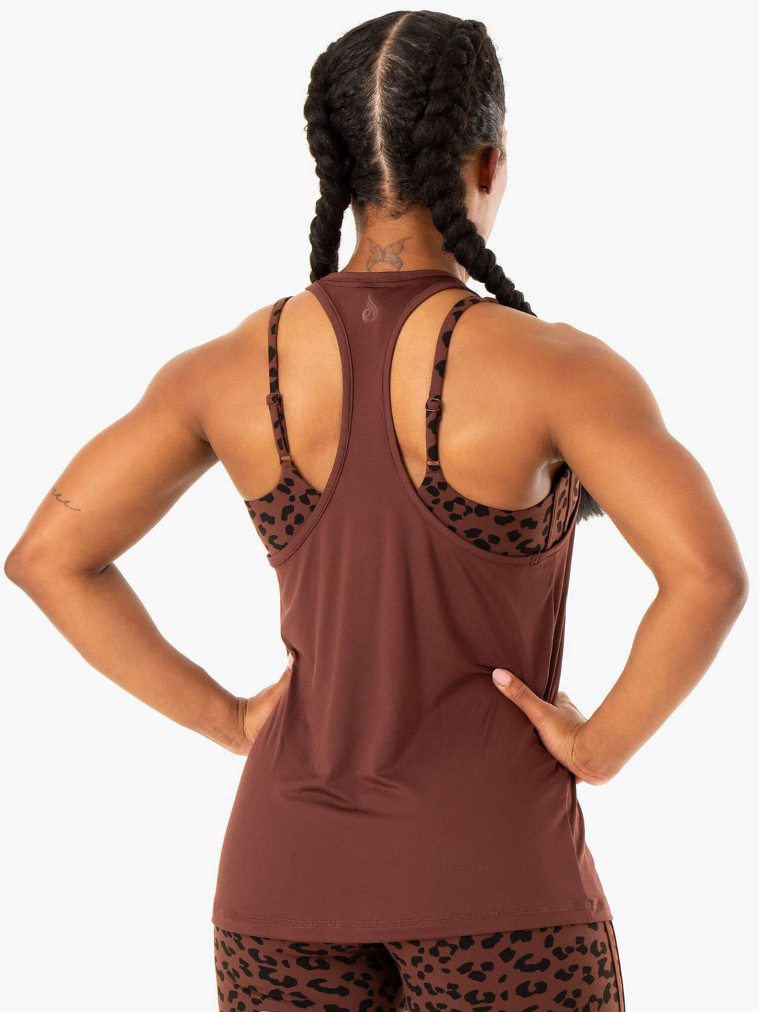 Evolution Racer Back Tank - Chocolate Clothing Ryderwear 