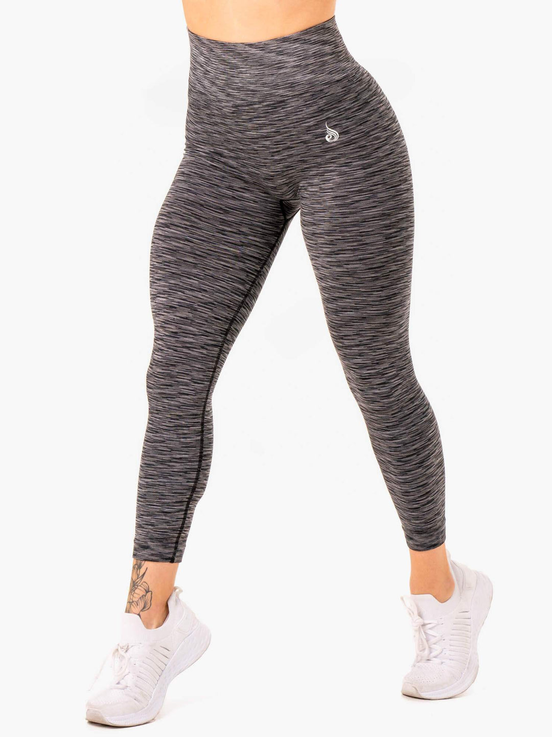 Evolve Seamless High Waisted Leggings - Black Clothing Ryderwear 