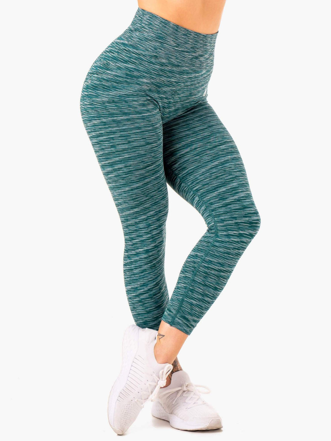 Evolve Seamless High Waisted Leggings - Teal Clothing Ryderwear 