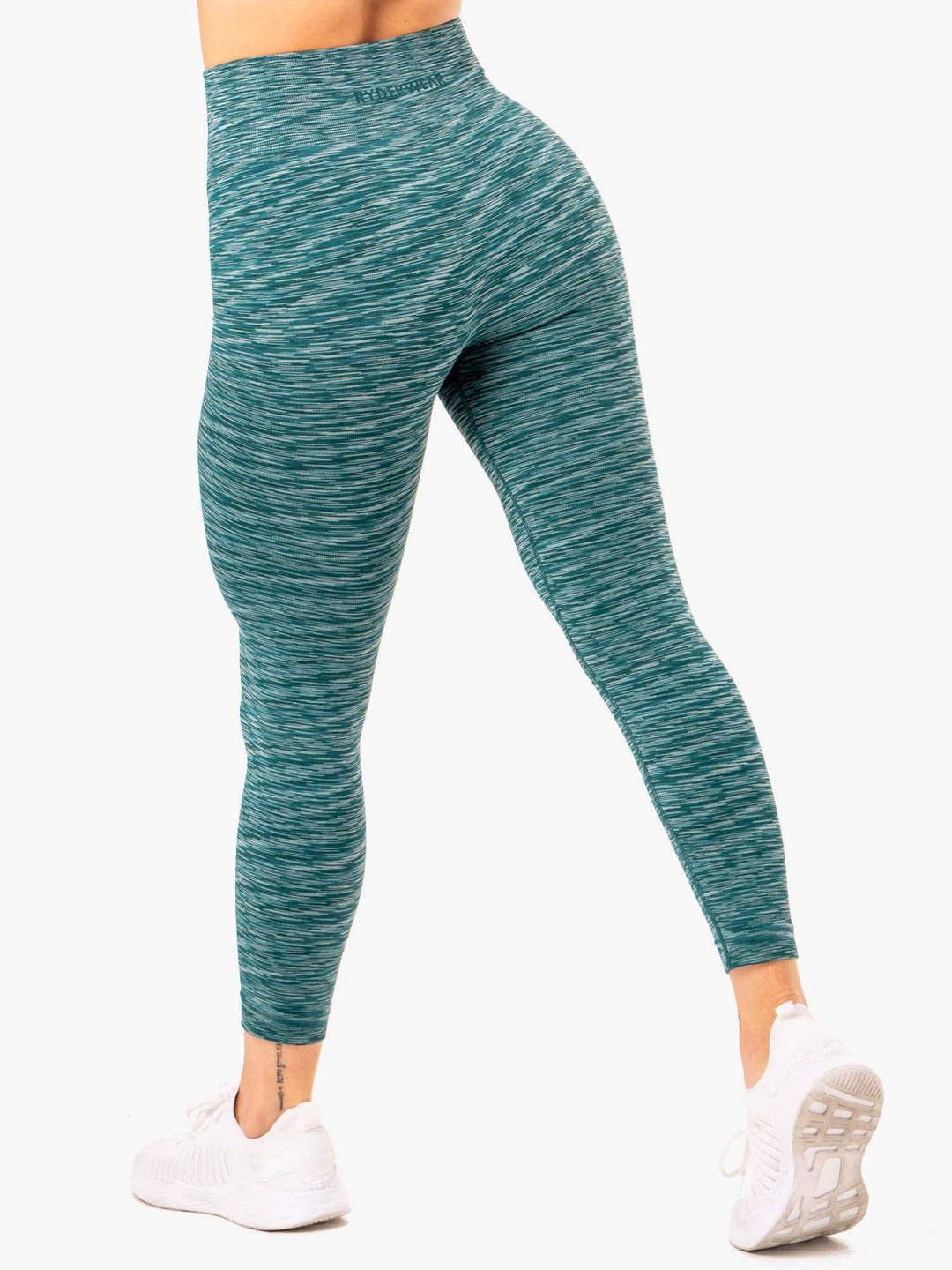 Evolve Seamless High Waisted Leggings - Teal Clothing Ryderwear 