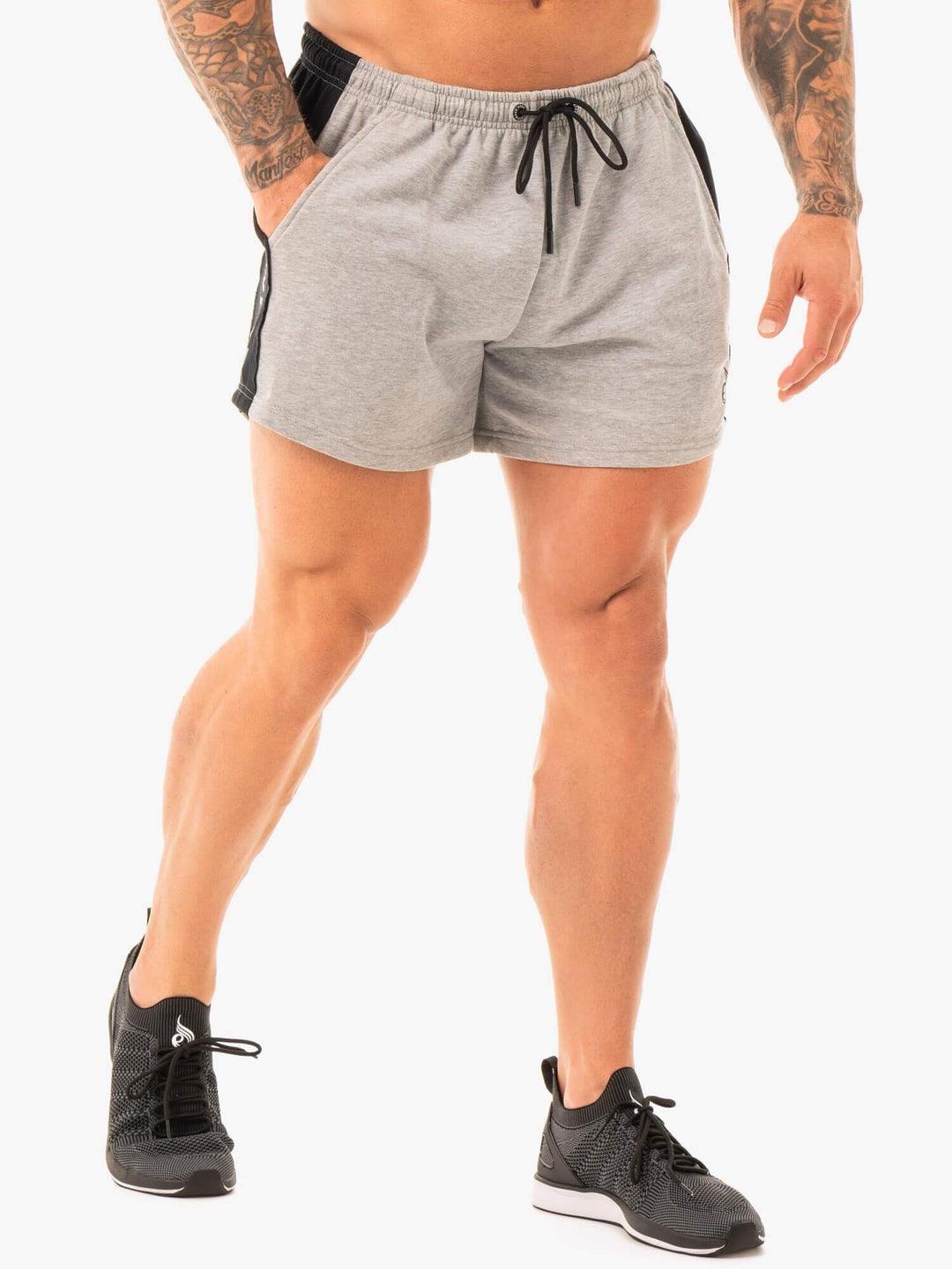 Fleece Arnie Shorts - Grey Marl Clothing Ryderwear 