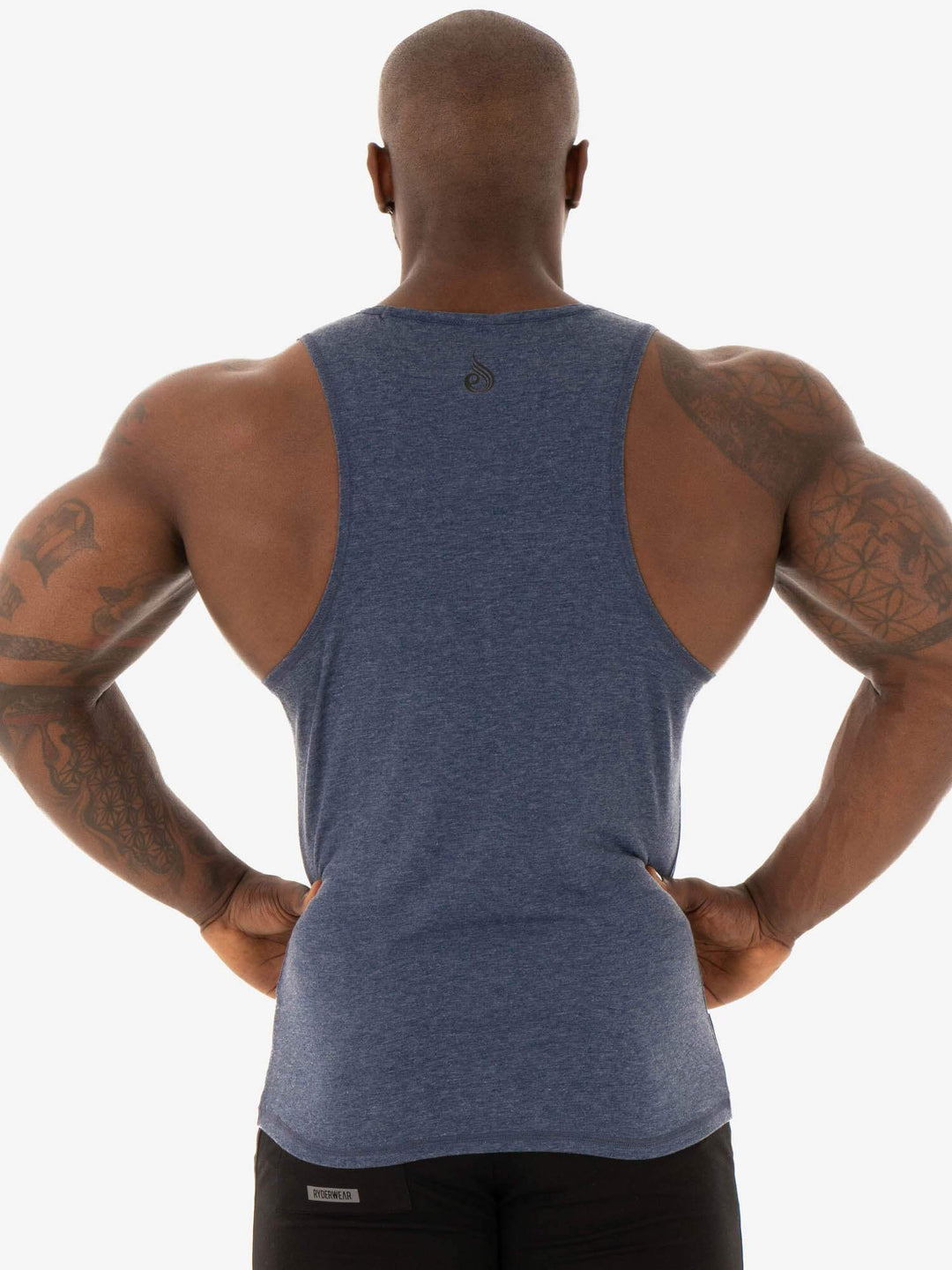 Focus Baller Tank - Navy Marl Clothing Ryderwear 