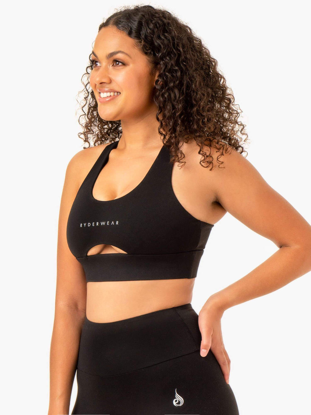 Focus Contour Sports Bra - Black Clothing Ryderwear 