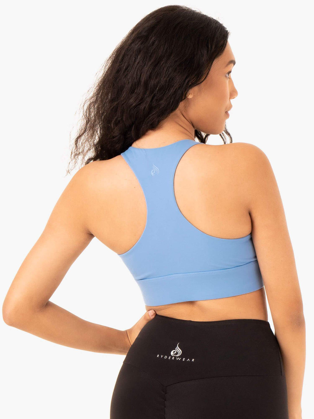 Focus Contour Sports Bra - Sky Blue Clothing Ryderwear 