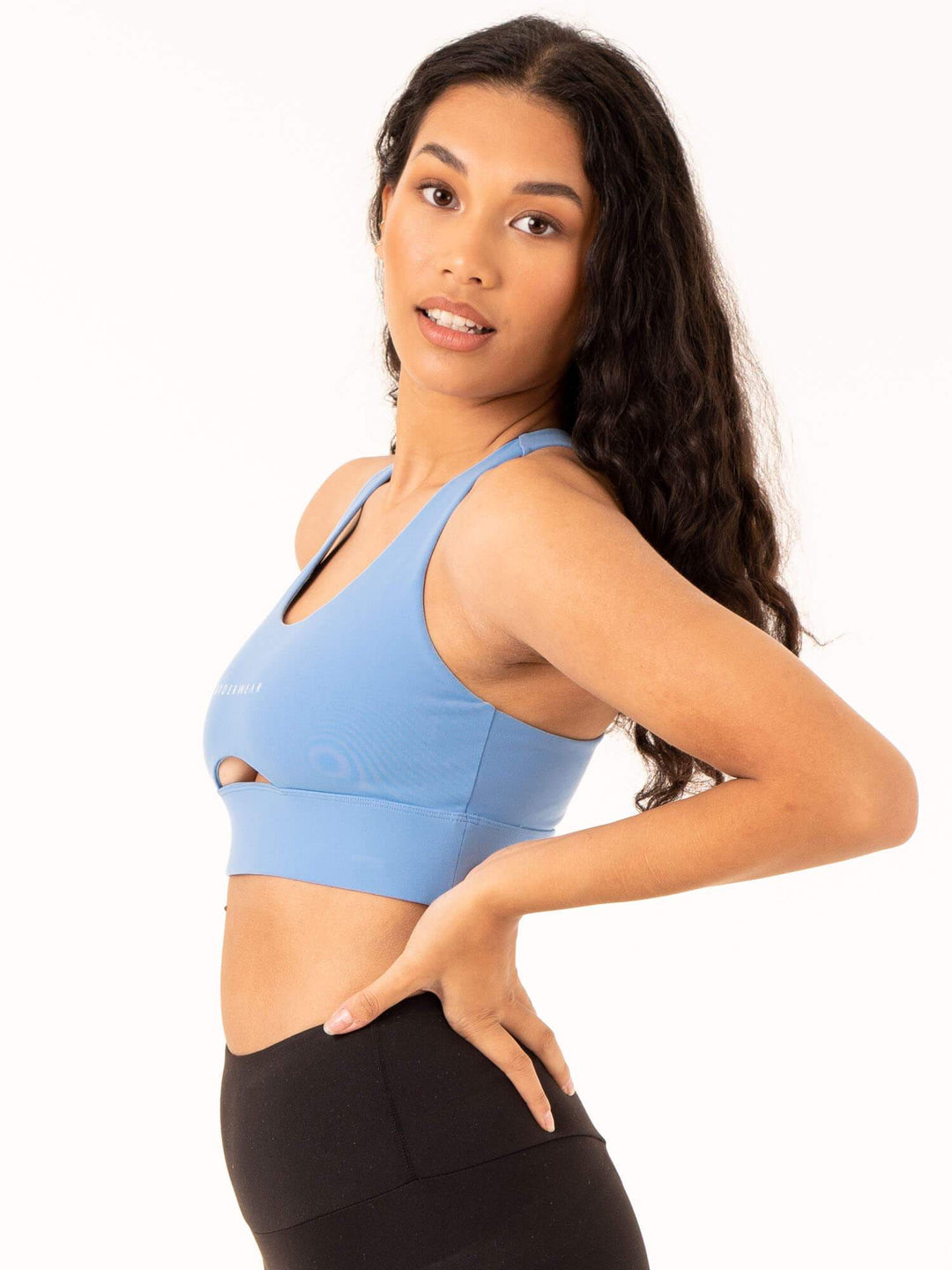 Focus Contour Sports Bra - Sky Blue Clothing Ryderwear 